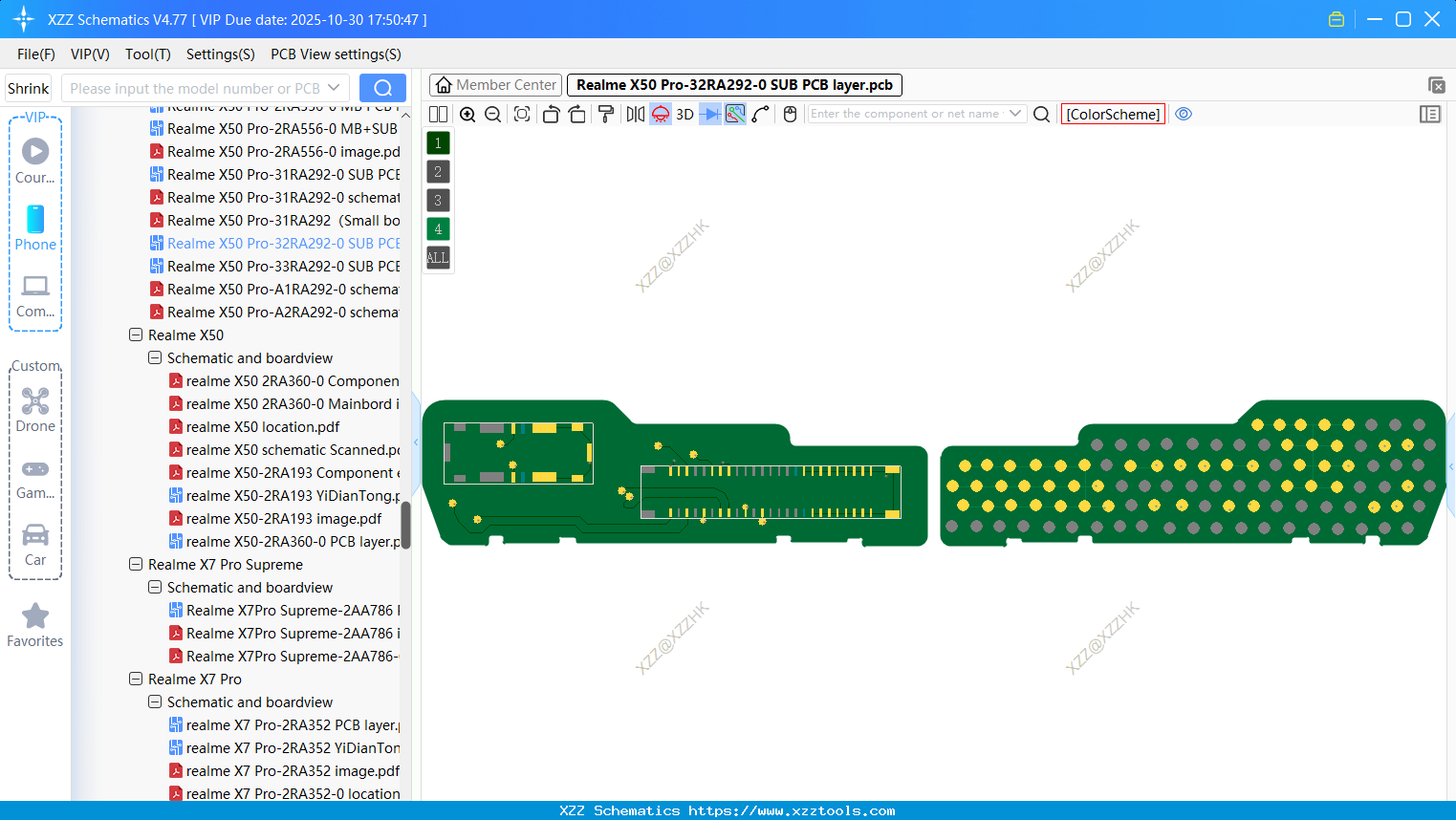 Realme X50 Pro-32RA292-0 SUB PCB Layer
